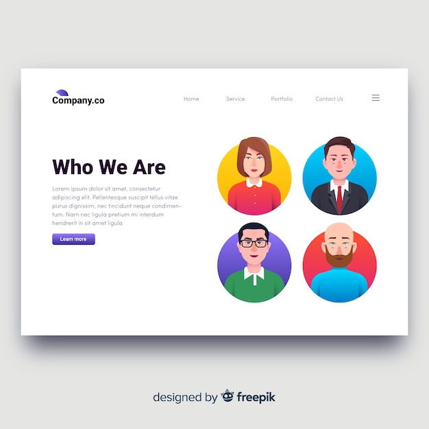 Landing page