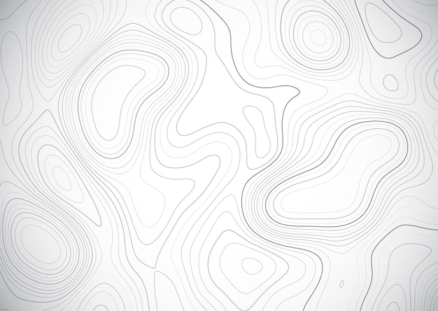 Бесплатное векторное изображение Пейзажный фон с абстрактным дизайном топографической карты