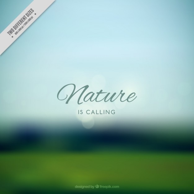 Free Vector landscape on a blurred background