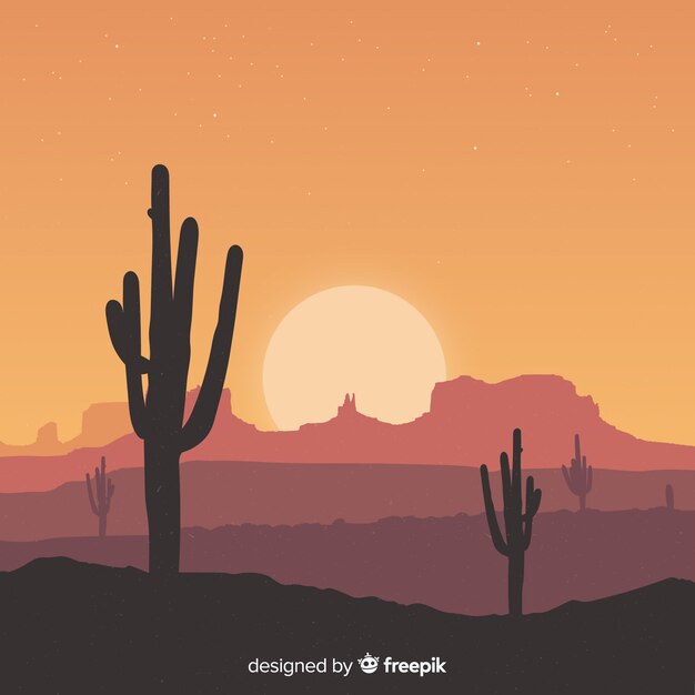 Landscape desert background