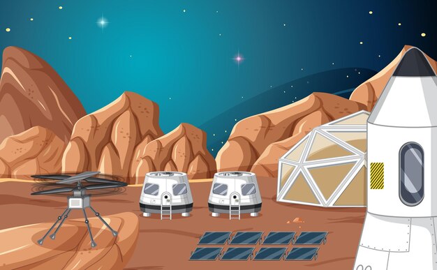 宇宙移民の風景