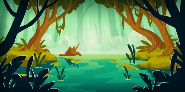 密林 画像 無料のベクター ストックフォト Psd