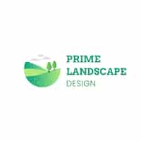 Free vector landscaping logo template design