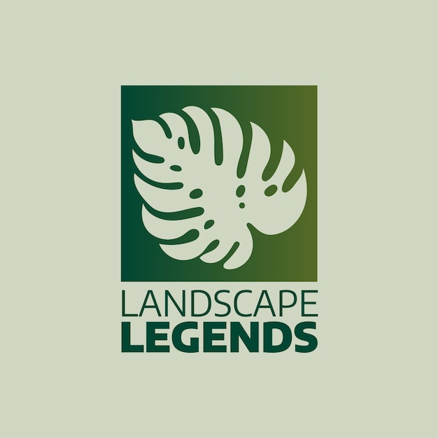 Free vector landscaping logo template design
