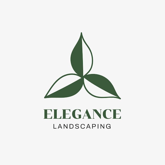 Free vector landscaping logo template design