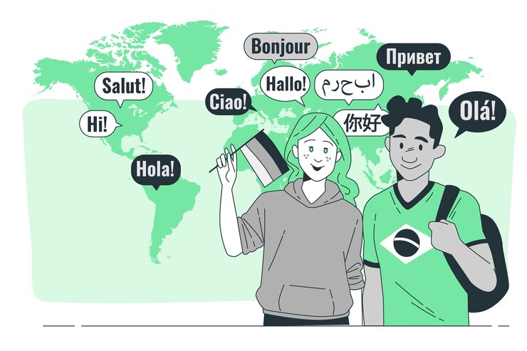 Languages  concept illustration