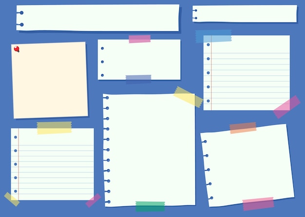 무료 벡터 lank paper note dashboard todo list design template (업무 목록 디자인 템플릿)