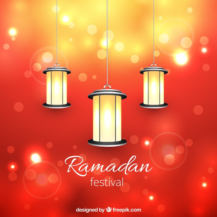 Free Vector lanters for ramadan festival