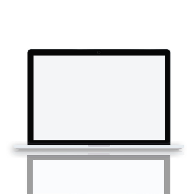 Laptop computer wireless technology ui icon vector concept