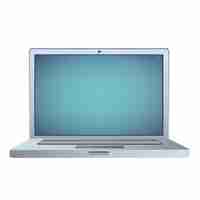 Free vector laptop on white background