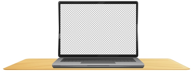 Free vector laptop with empty screen