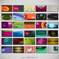 Free vector large collection of card templates