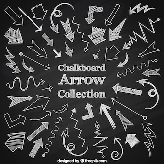 large collection of arrows drawn with chalk_23 2147610273