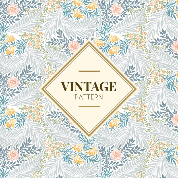 Free Vector larkspur by william morris 
