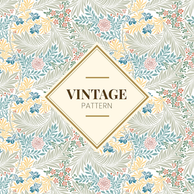 Free Vector larkspur by william morris