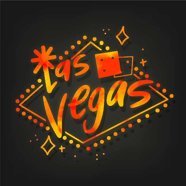 Las vegas city lettering