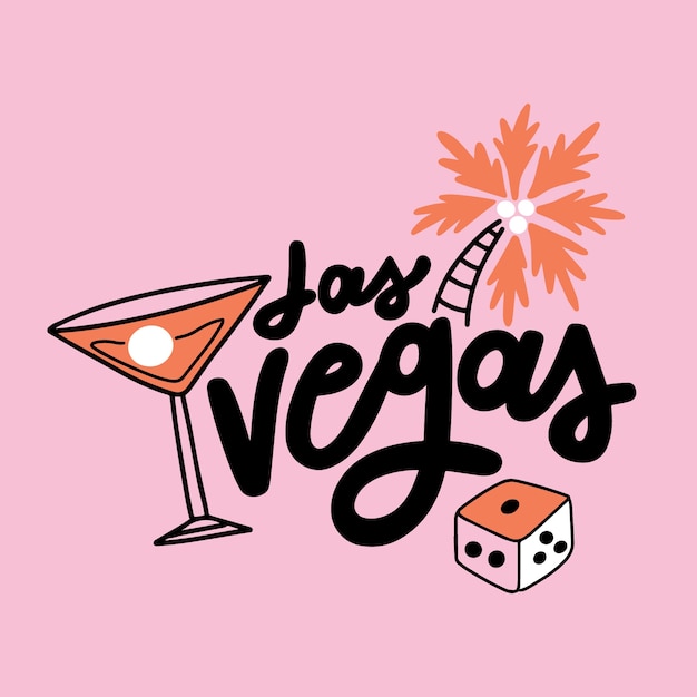 Las vegas thematic lettering concept