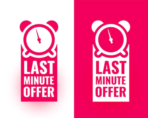 Last minute offer background for business marketing