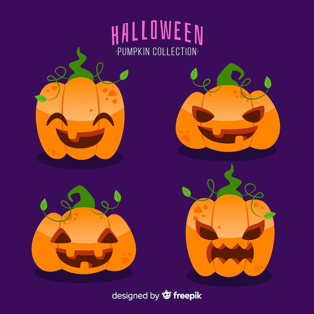 Lat design halloween pumpkin collection