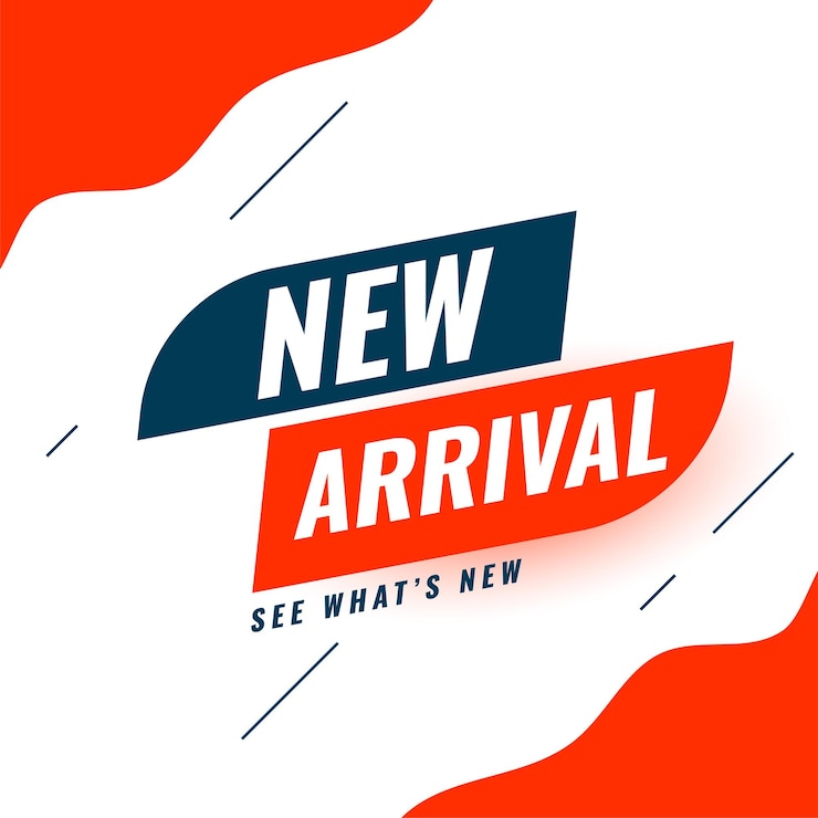 Free Vector latest and new arrival promo template for fashionable brand
