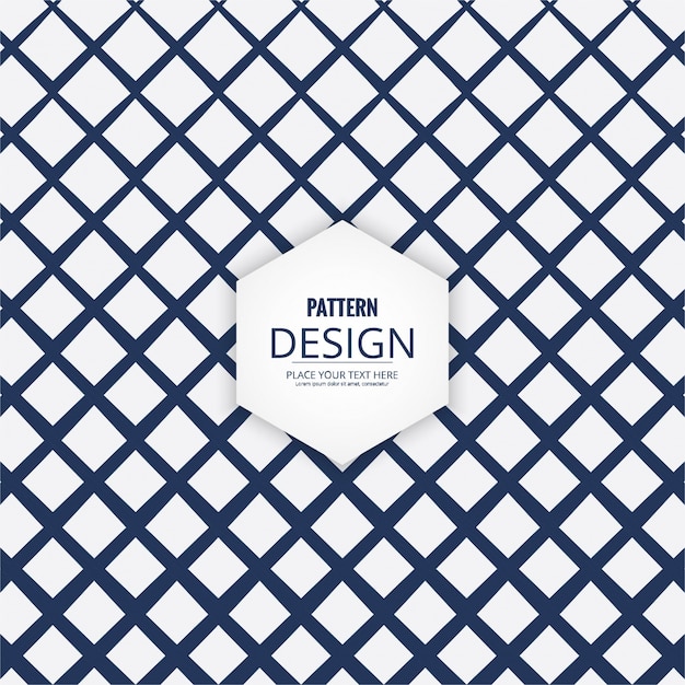 Lattice style geometric pattern