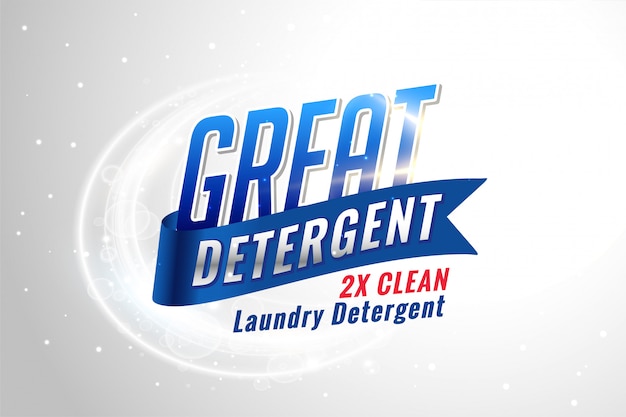 Laundry detergent packaging for clean fabrics