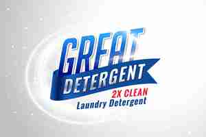 Free vector laundry detergent packaging for clean fabrics