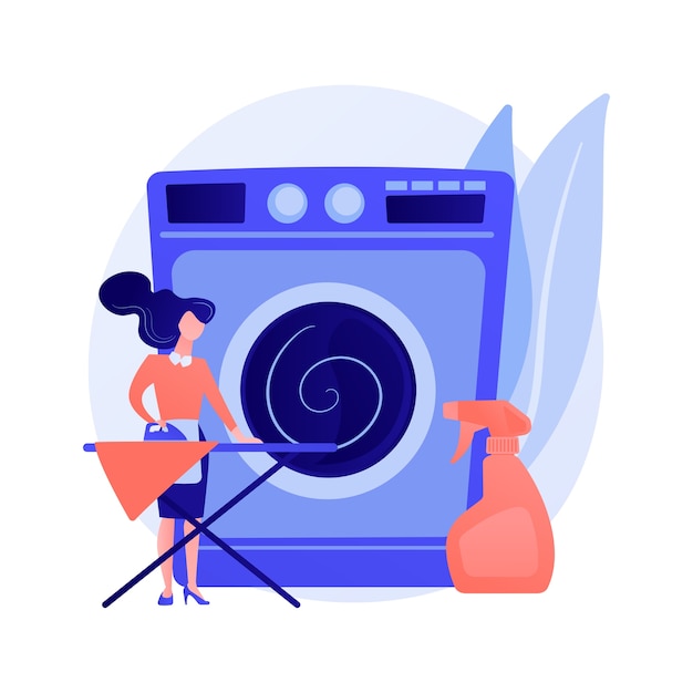 Free vector laundry and dry cleaning abstract concept