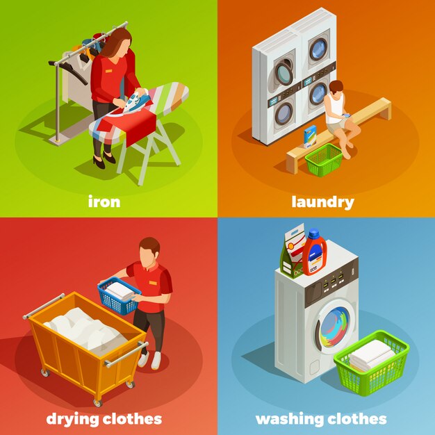 Laundry Isometric Dry Cleaning Composition