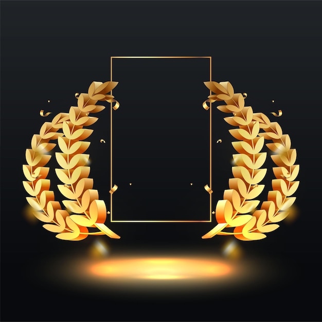 Laurel wreaths symbol of victory glory and success