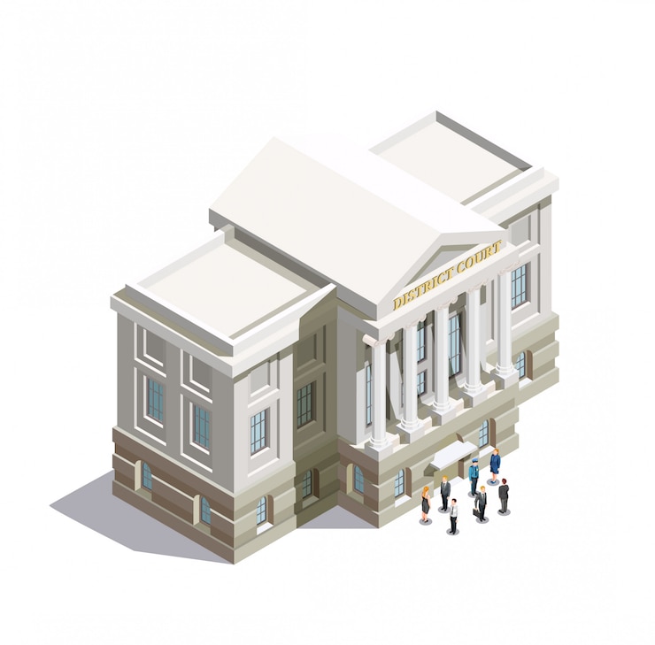 Free Vector law isometric icon