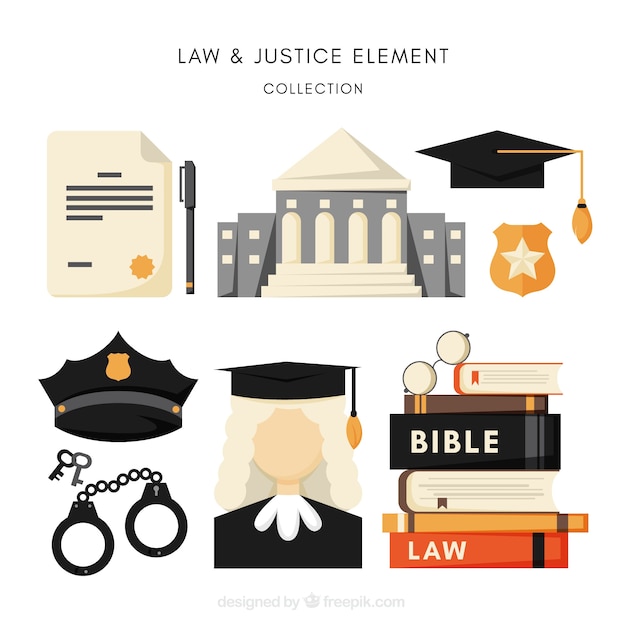 Элементы закона и справедливости с плоской конструкцией