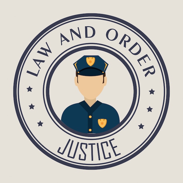 Free vector law and legal justice graphic