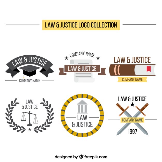 law logotype  set