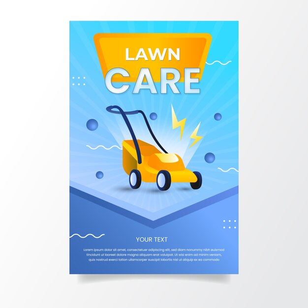 Lawn care flyer template