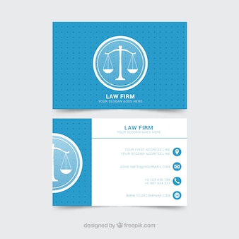 Lawyer card template Premium Vector