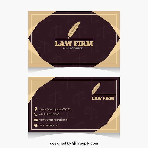 Lawyer card template