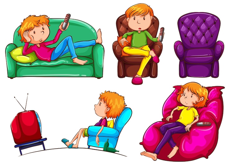 Free Vector lazy people