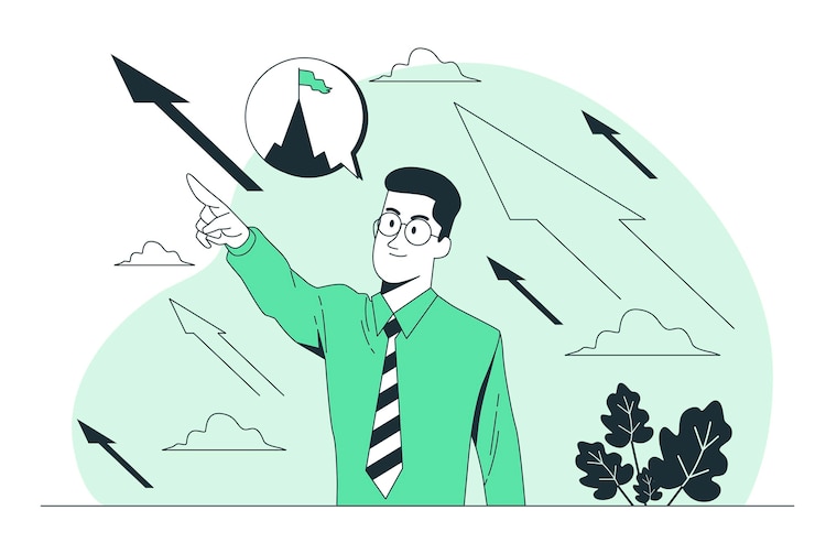 Free Vector leader concept illustration
