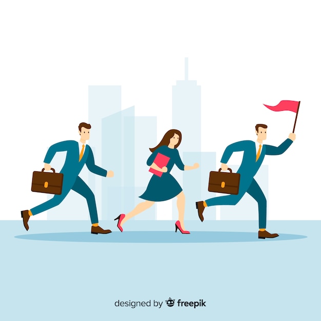 Free vector leadership concept in flat design