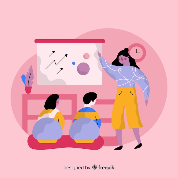 Free Vector leadership concept in flat style