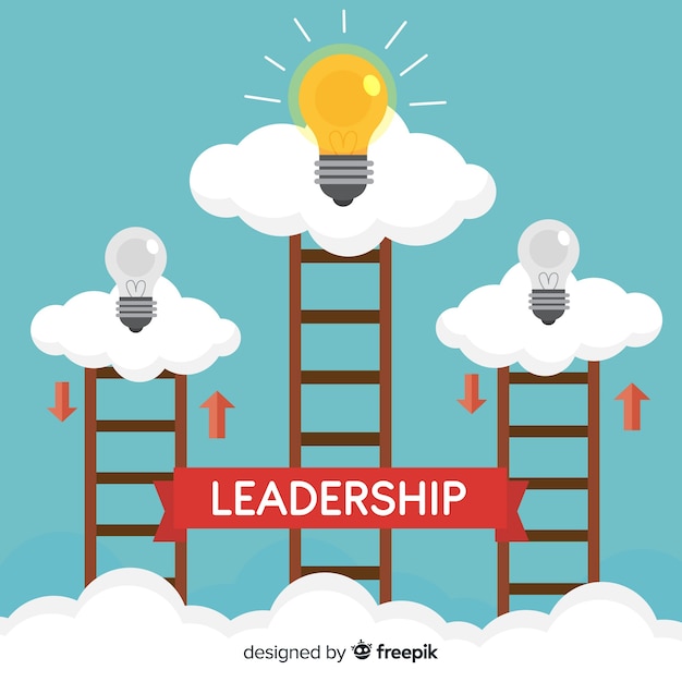 Free vector leadership design in flat style