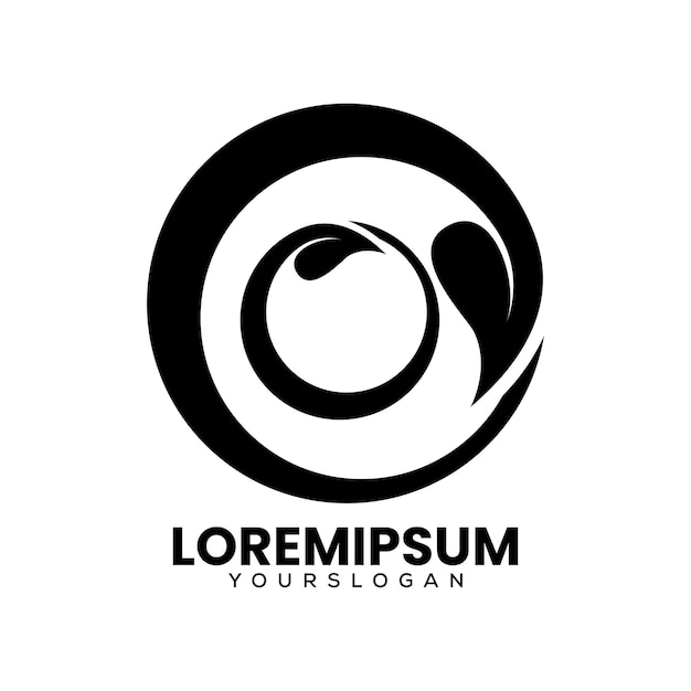 Шаблон логотипа значка листа