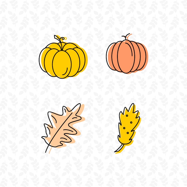 Leaf icon set design vector 