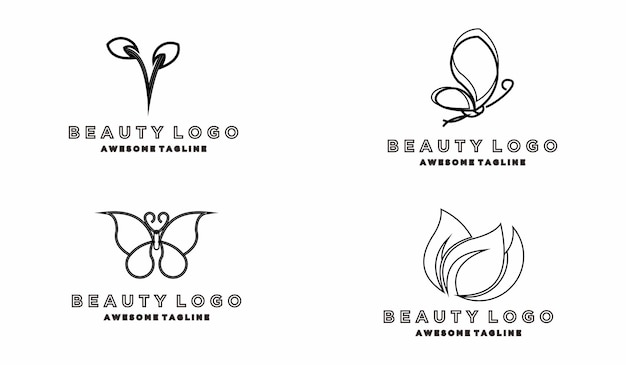 Leaf logo luxury colorful gradient design