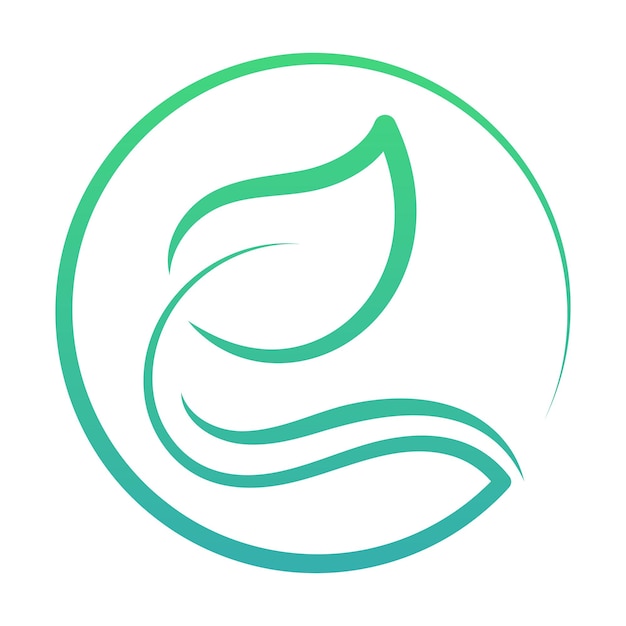 Бесплатное векторное изображение Логотип листья