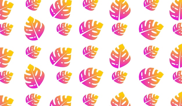 Leaf pattern garden background gradient