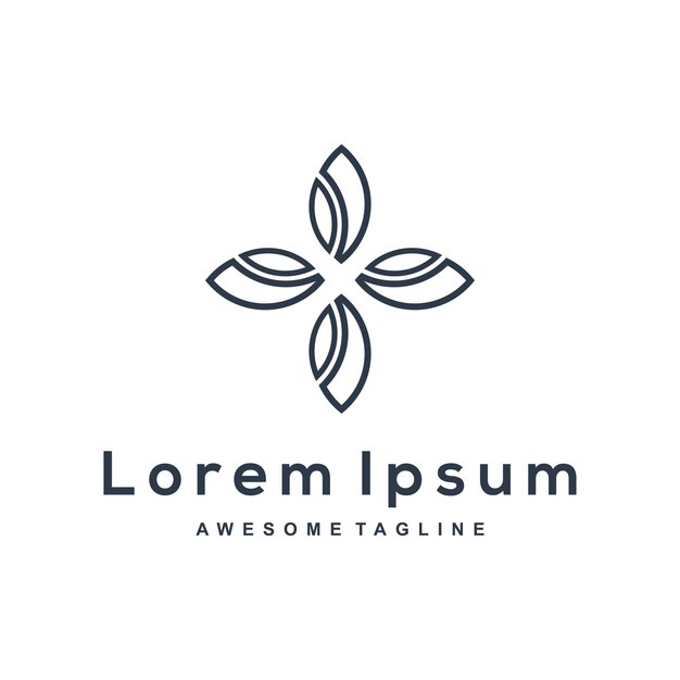 Free Vector leaf silhouette logo