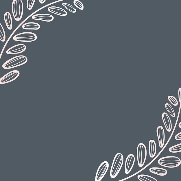 Free vector leafy frame background