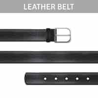 Free vector leather belt set